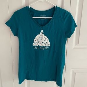 PATAGONIA - Regular fit V-neck - Blue/Green